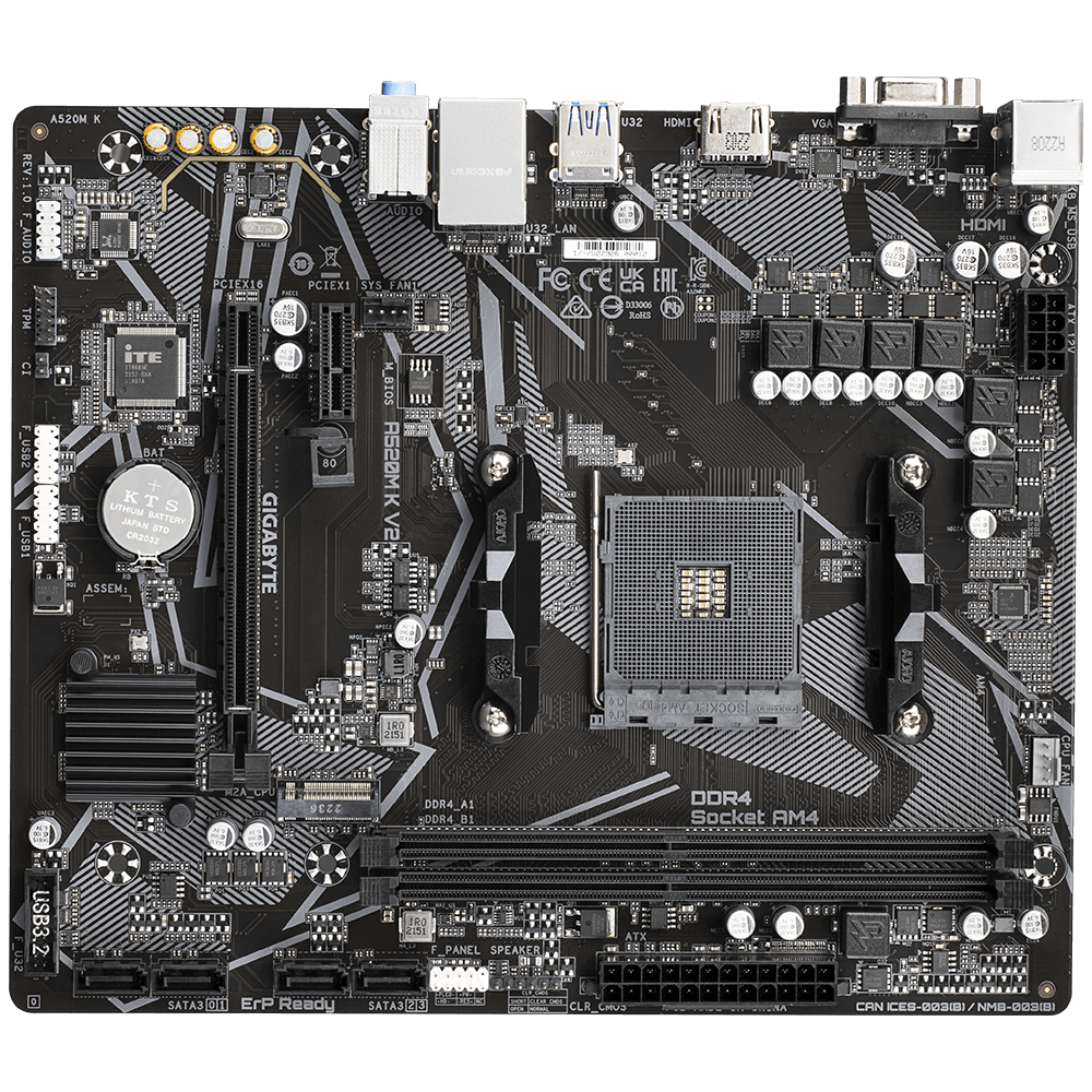 Mainboard Gigabyte A520M K V2 (rev. 1.1)