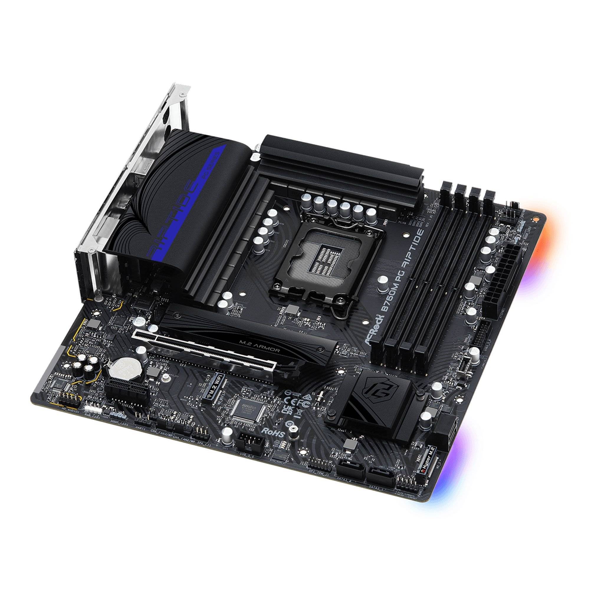 Mainboard ASRock B760M PG Riptide | Intel B760, Socket 1700, Micro ATX, 4 khe DDR5 6