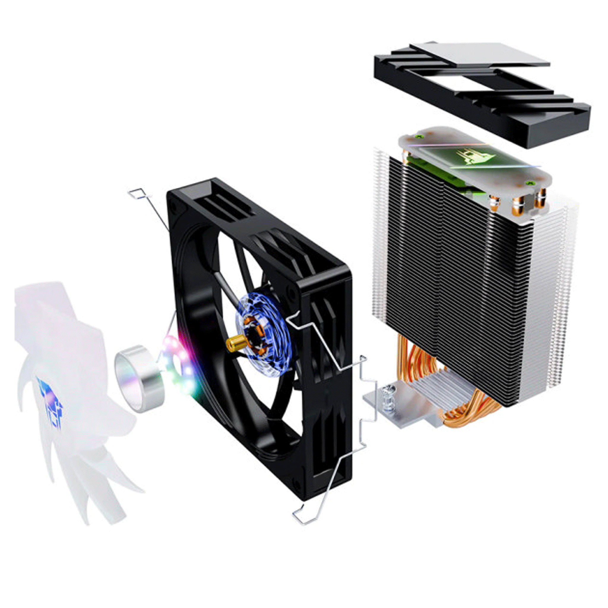 Tản nhiệt khí Leopard K400 RGB - Black (Support 2011) 2