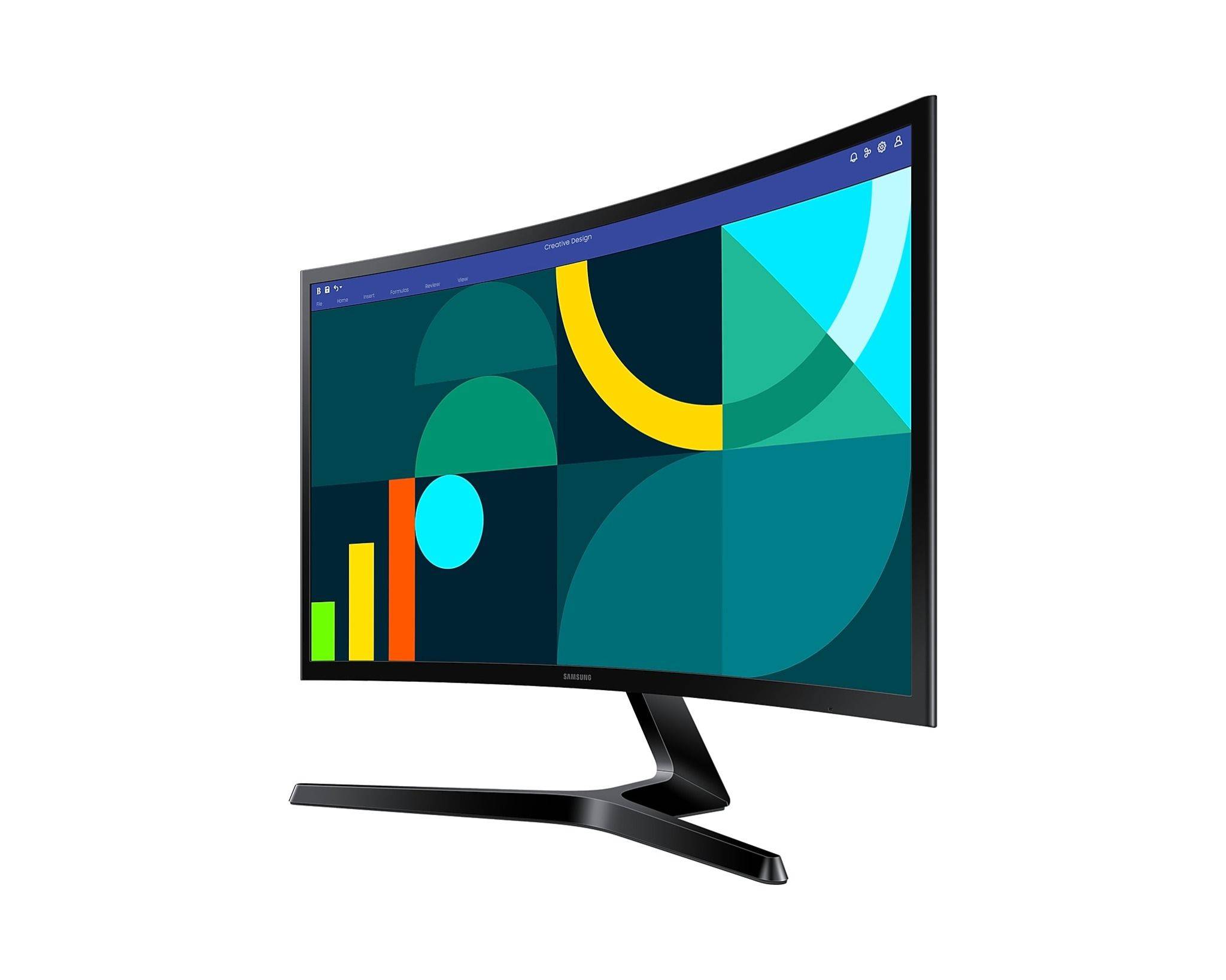 Màn hình Samsung LS24D366GAEXXV | 24 inch, VA, FHD, 100Hz, 5ms, Cong, chân V 2