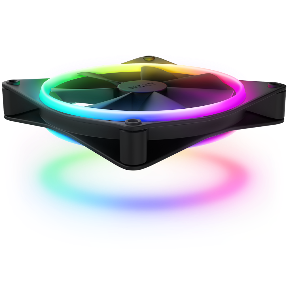 Bộ 2 fan NZXT F140 RGB DUO Twin Pack | Đen, kèm hub 5