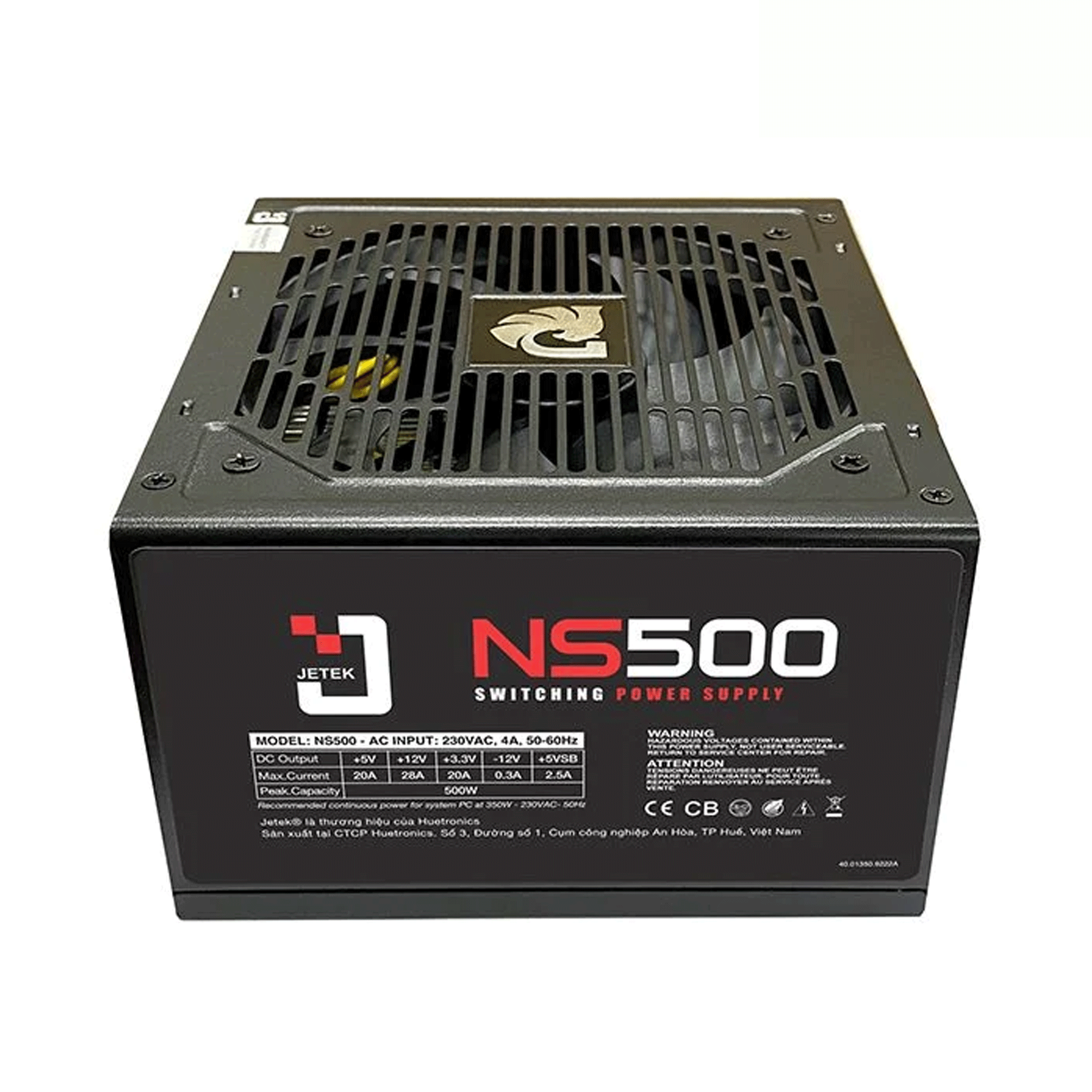 Nguồn Jetek STAR Power NS500 500W + Dây Nguồn 5
