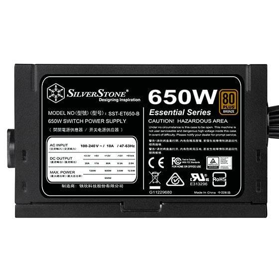 Nguồn SilverStone Essential Series ET650 80 Plus Bronze (SST ET650 B) 4