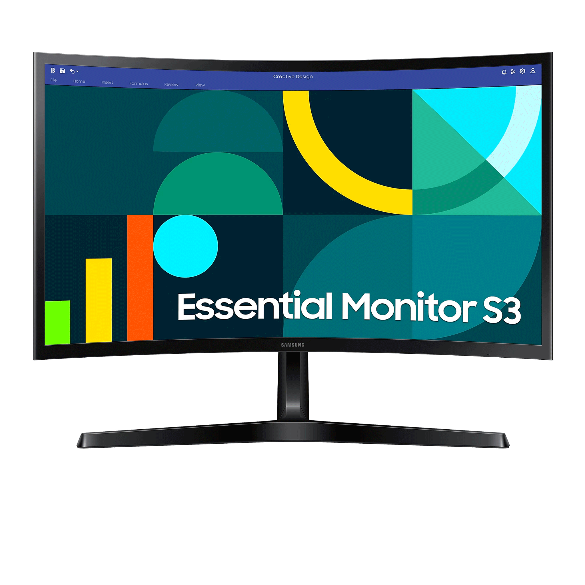 Màn hình Samsung LS24D366GAEXXV | 24 inch, VA, FHD, 100Hz, 5ms, Cong, chân V 6