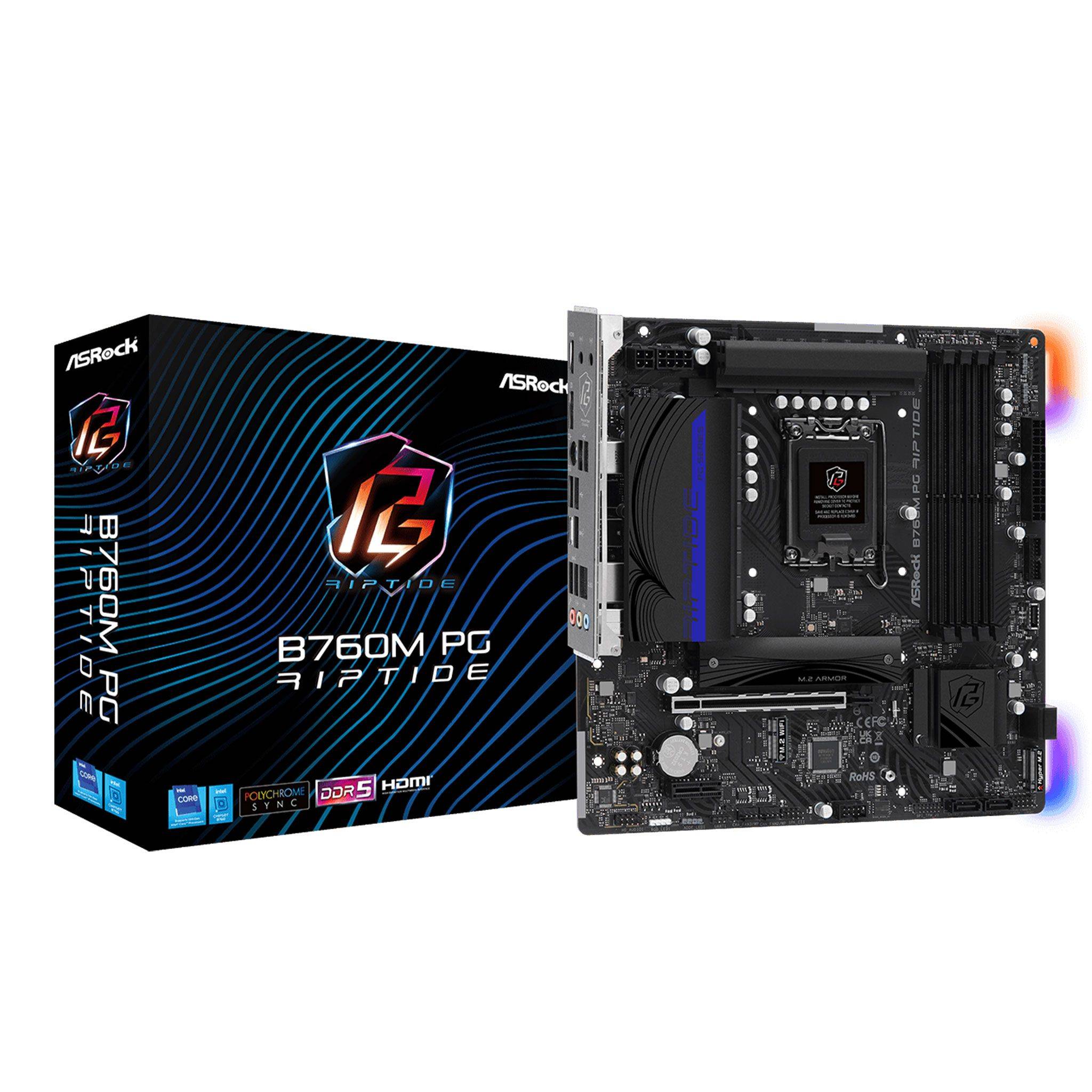 Mainboard ASRock B760M PG Riptide | Intel B760, Socket 1700, Micro ATX, 4 khe DDR5 4