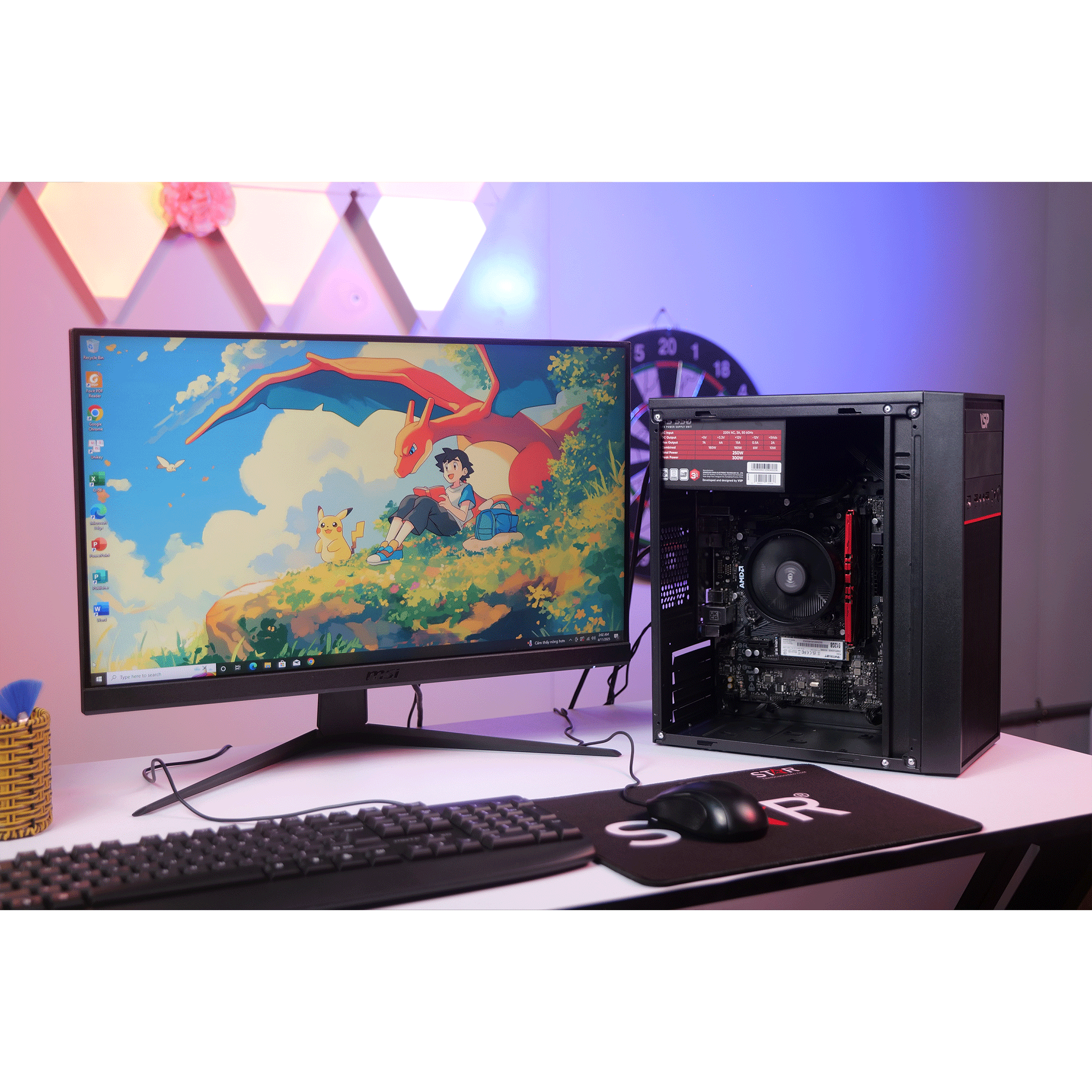 PC YNSTORE Officeline 4 | AMD R3 4300G, Ram 16GB, SSD 512, WIFI + BT (R34316S512W) 8