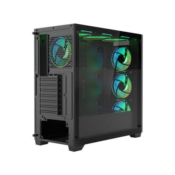 Thùng máy Jetek CSGO2 Z7 - Đen | E-ATX, kèm sẵn 3 fan RGB 2