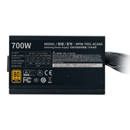 Nguồn Cooler Master G700 Gold - Đen | 700W, nhập khẩu, cáp liền (MPW-7001-ACAAG)
