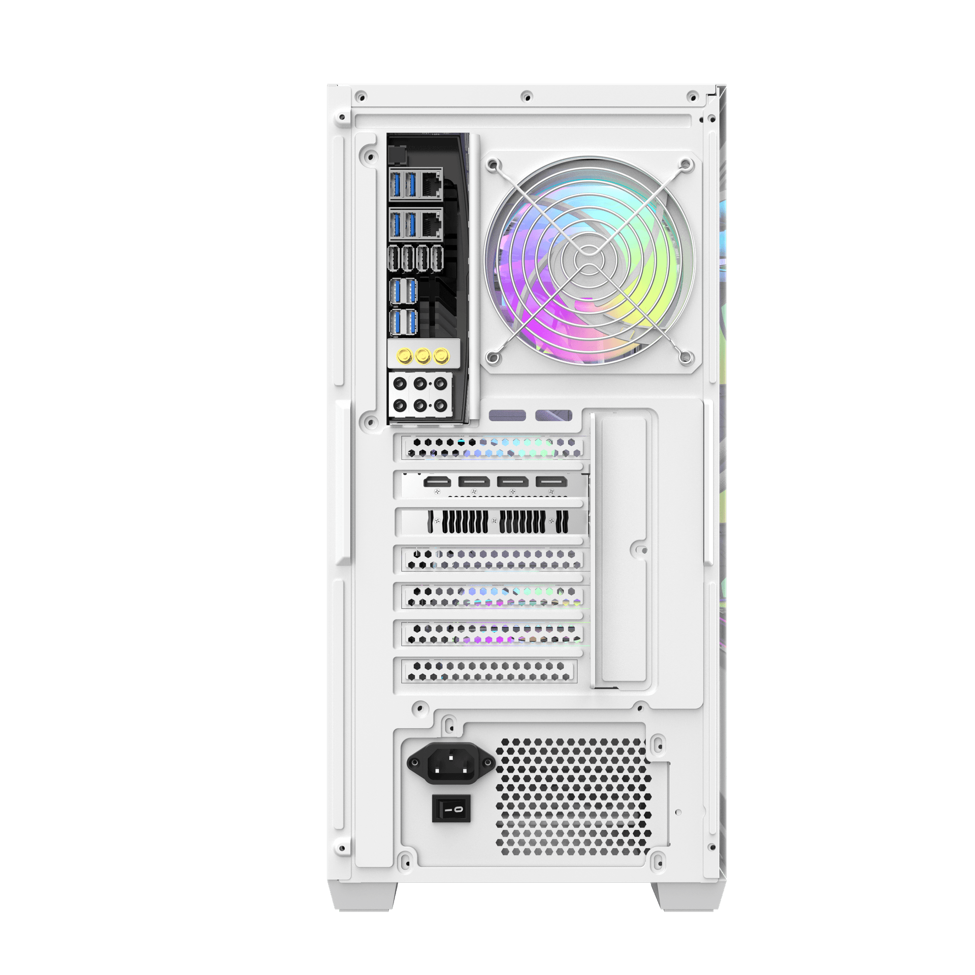 Thùng máy Case Darkflash DS900 Mesh ATX - Trắng (Mặt lưới) 4