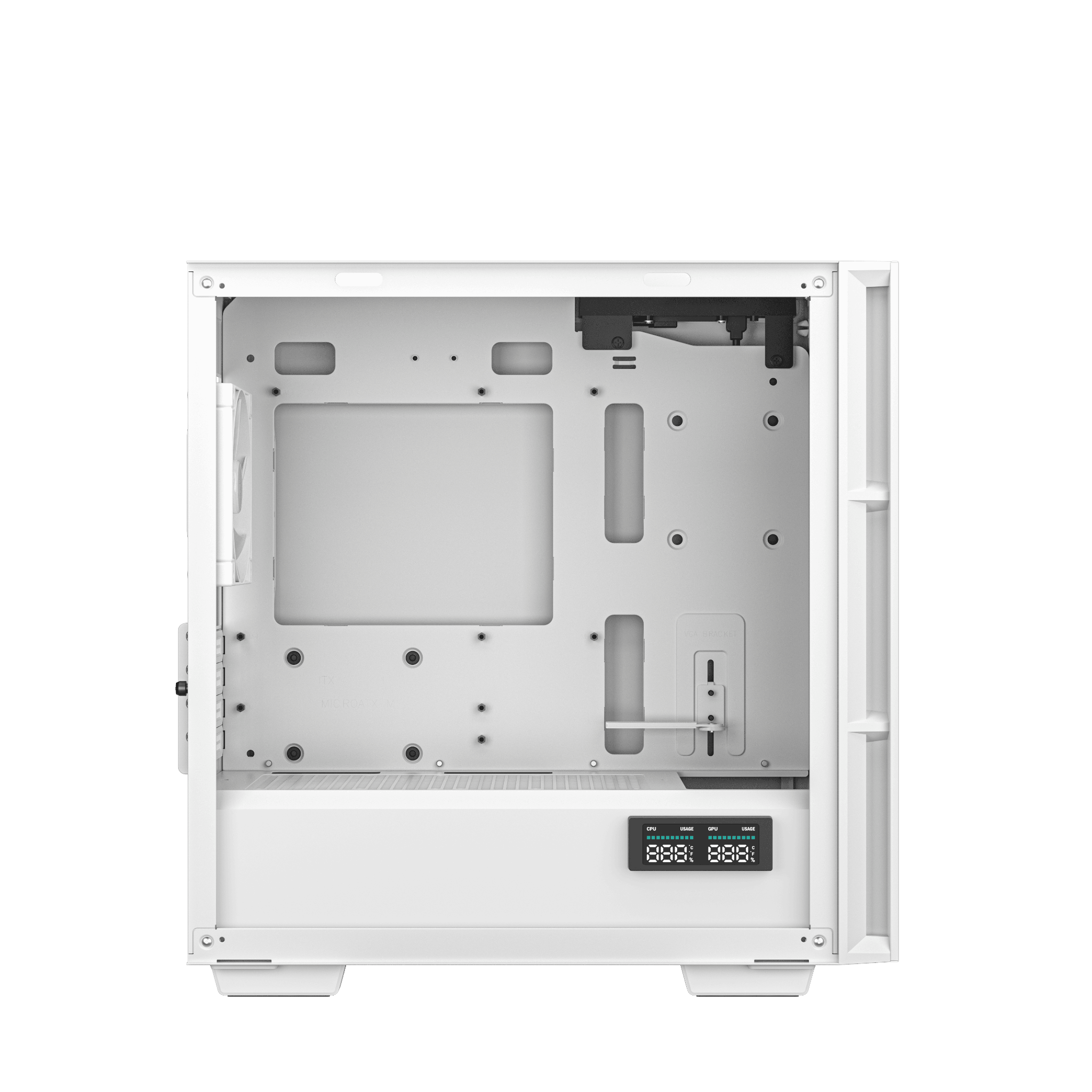 Thùng máy Deepcool CH360 Digital WH - Trắng | Kèm sẵn 3 fan ARGB
