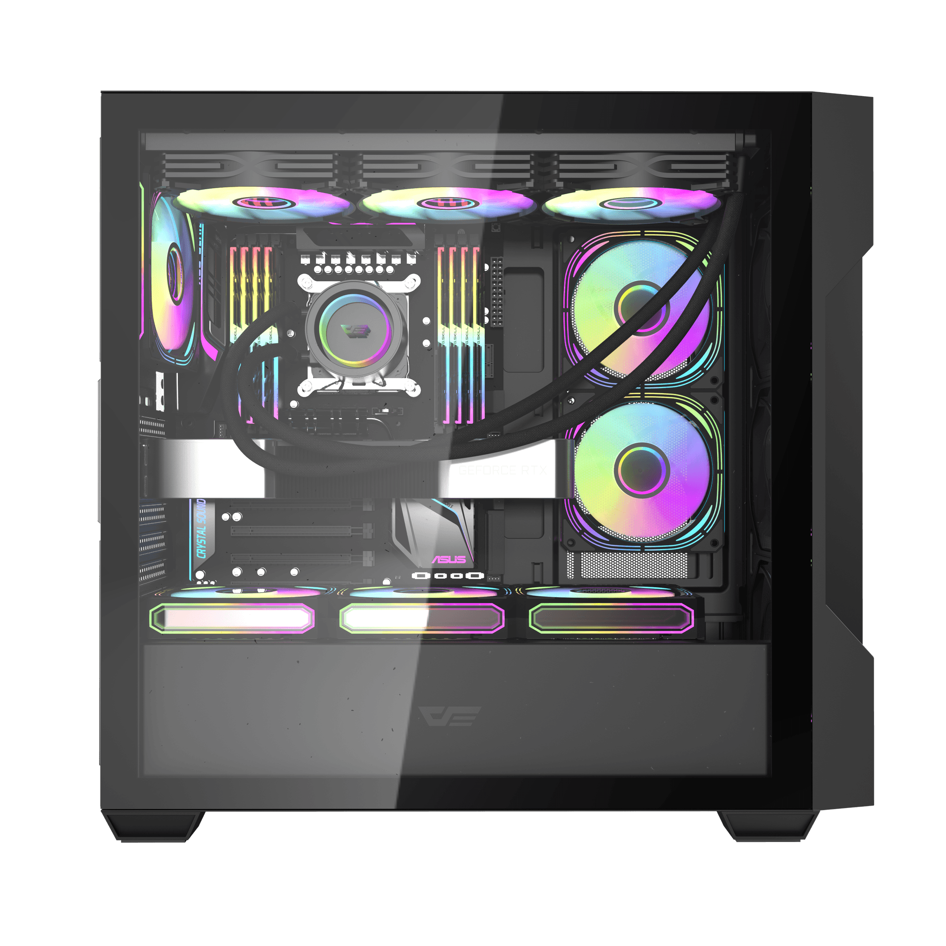 Thùng máy Case Darkflash DS900 Mesh ATX - Đen (Mặt lưới) 5