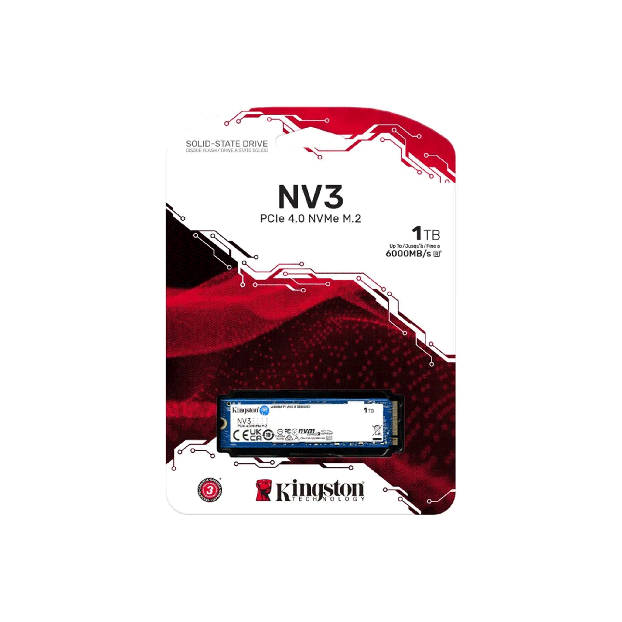 Ổ cứng SSD Kingston 1TB NV3 M.2 2280 NVMe (SNV3S/1000G) 3