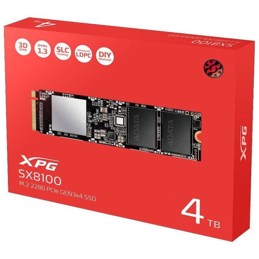 Ổ cứng SSD 4TB Adata SX8100NP M.2 NVMe PCIe Gen3x4 (ASX8100NP-4TT-C) 5