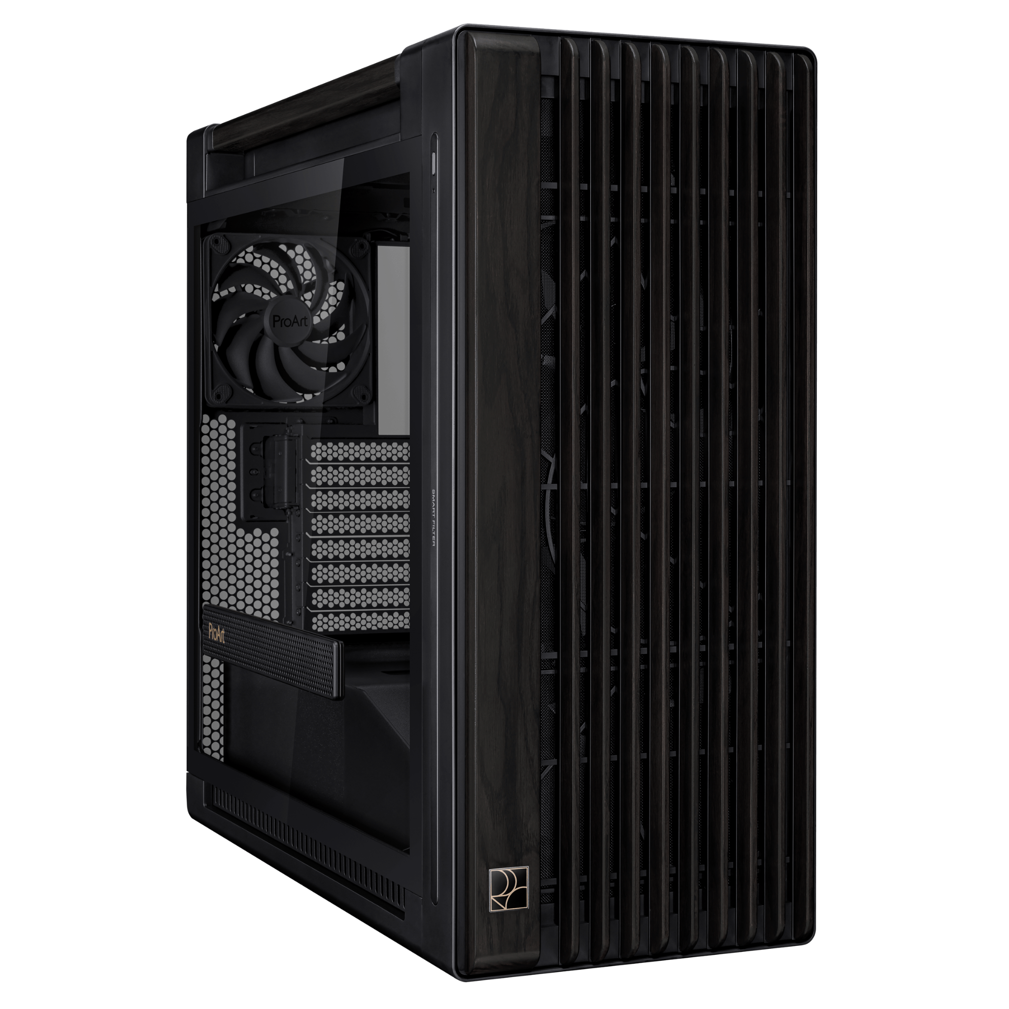 Thùng máy ASUS ProArt PA602 Wood Edition - Tempered Glass Panel | Kèm sẵn 2 fan 20cm, 1 fan 14cm 10