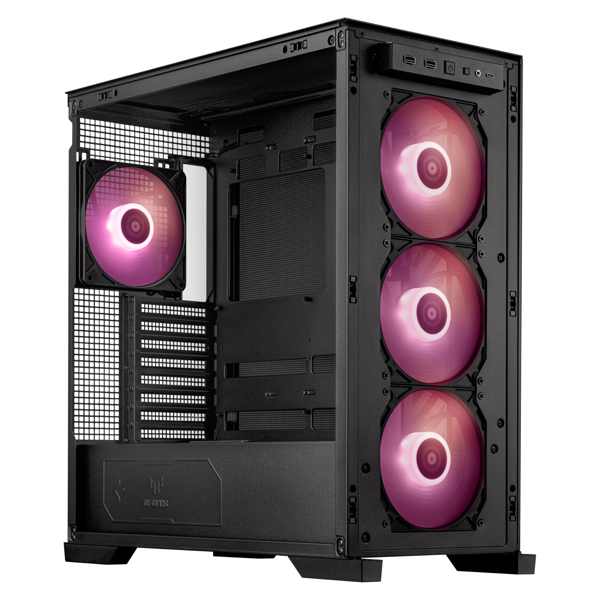 Thùng máy ASUS TUF Gaming GT302 ARGB - Black | E-ATX, kèm sẵn 4 fan 14cm ARGB 3