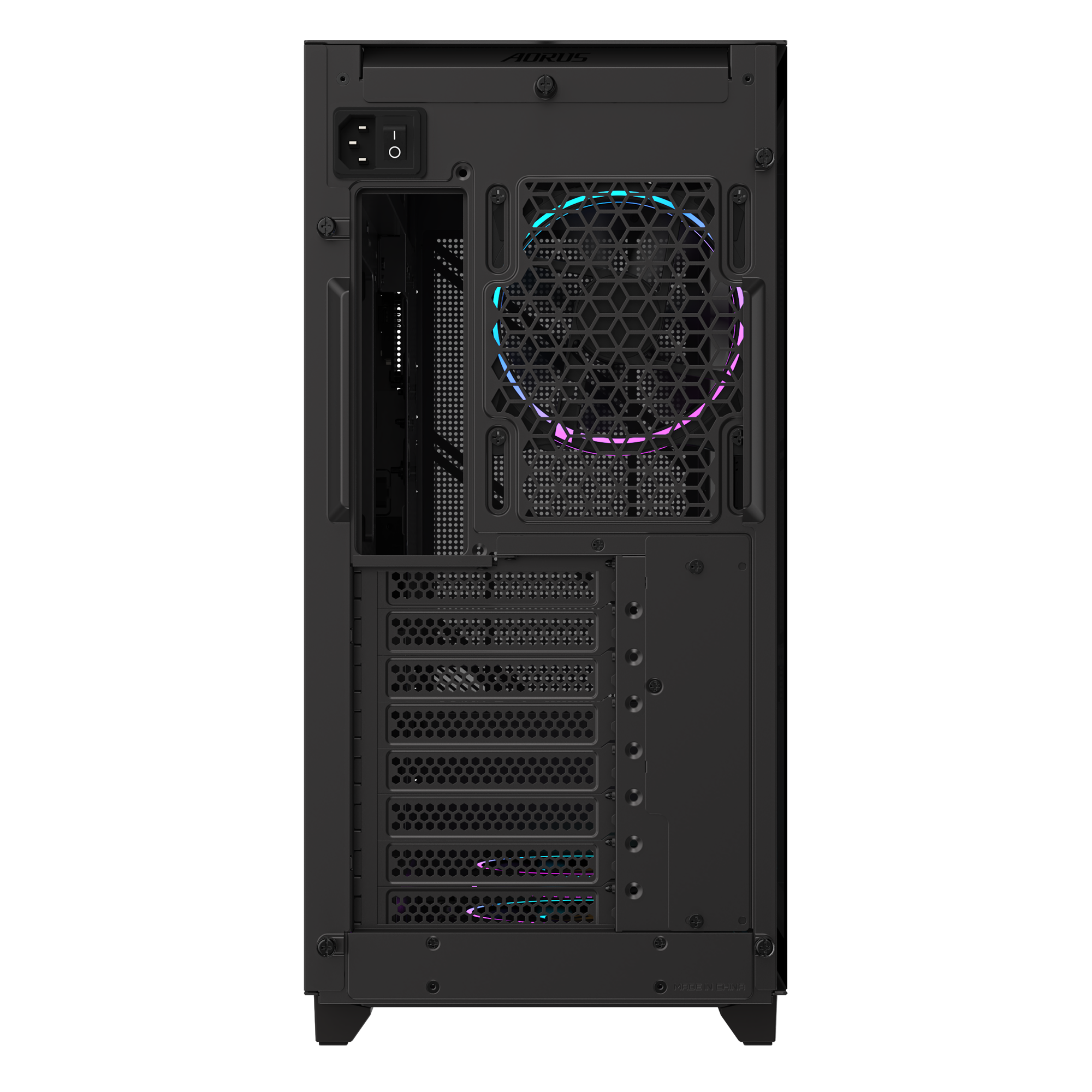 Thùng máy Gigabyte C400 Glass - Black (GB-AC400G) 6