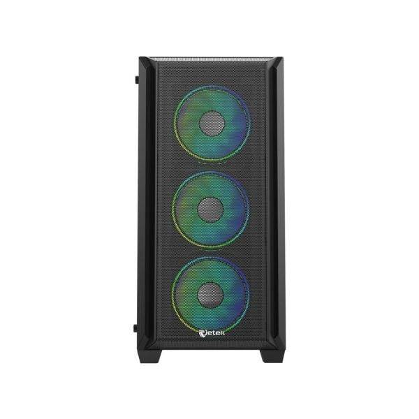 Thùng máy Jetek CSGO2 Z7 - Đen | E-ATX, kèm sẵn 3 fan RGB 9