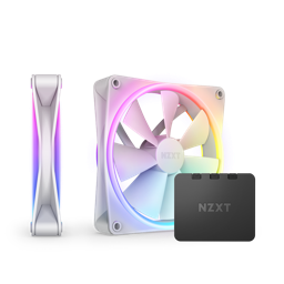 Bộ 2 fan NZXT F140 RGB DUO Twin Pack | Trắng, kèm hub