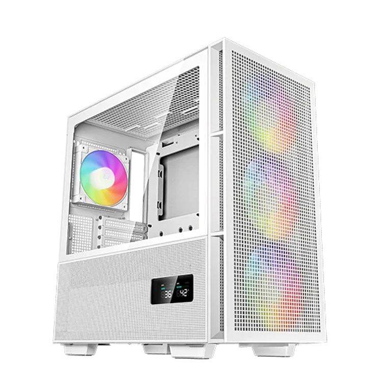 Thùng máy Deepcool CH560 Digital | Kèm sẵn 4 Fan ARGB, Black / White 12
