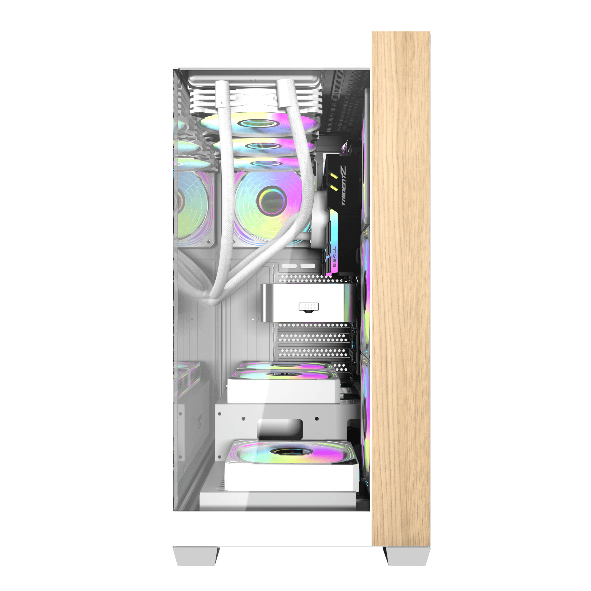 Thùng máy Case Darkflash DS900W ATX Glass - Trắng 7