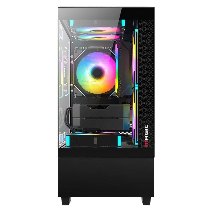 Thùng máy Magic MIX-Tower Đen | Micro ATX, không fan