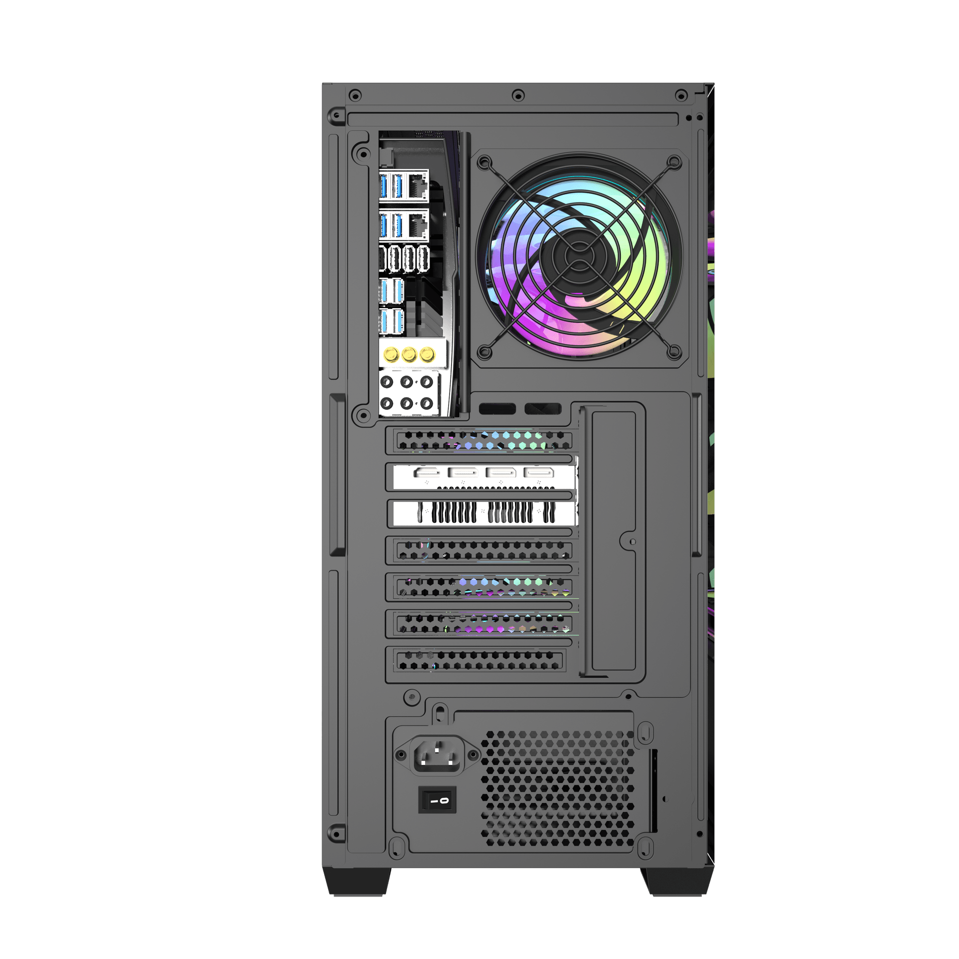 Thùng máy Case Darkflash DS900 Mesh ATX - Đen (Mặt lưới) 2