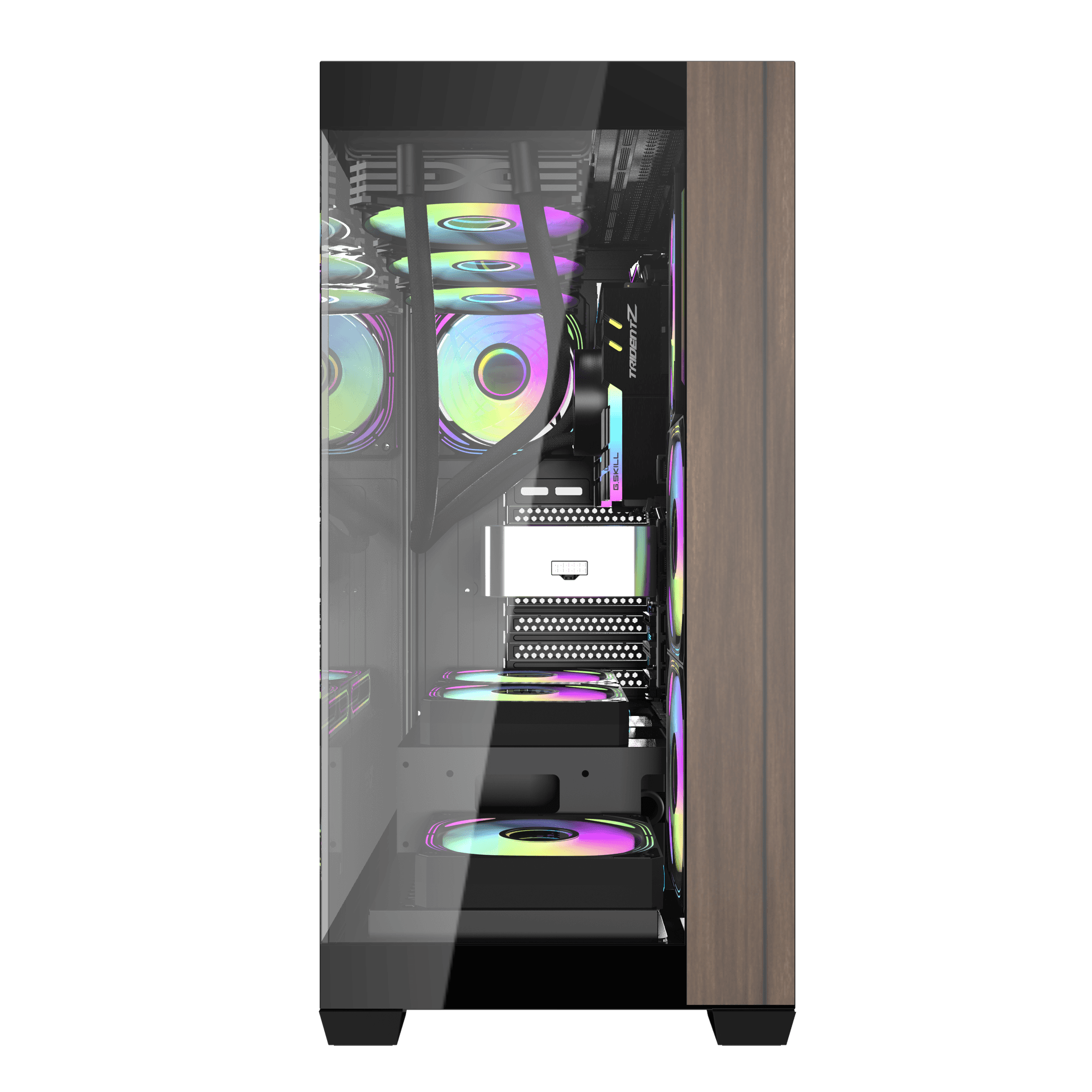 Thùng máy Case Darkflash DS900W ATX Glass - Đen 2