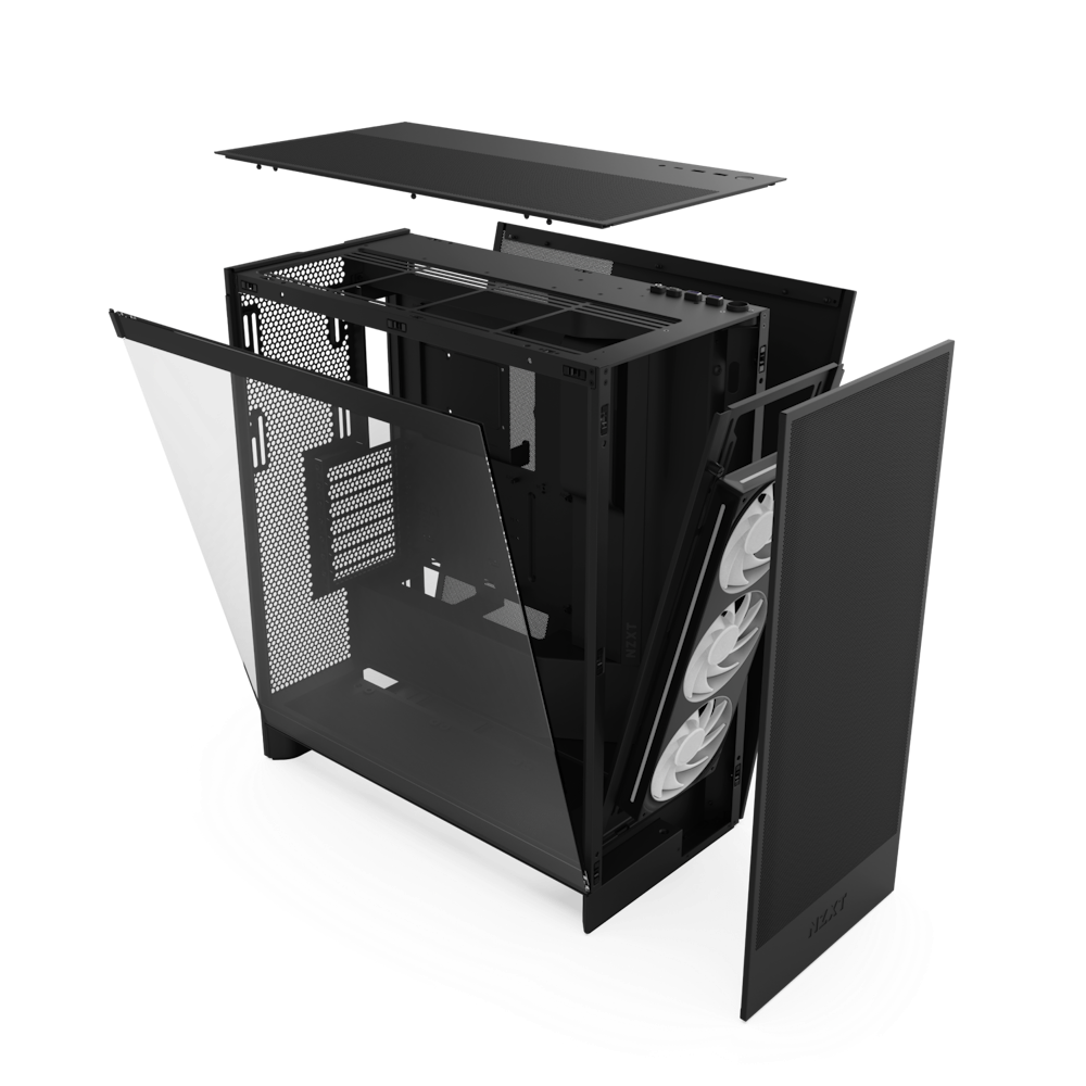 Thùng máy NZXT H7 Flow RGB 2024 - Black | Kèm sẵn 1 fan F360 RGB Core (CM-H72FB-R1) 5