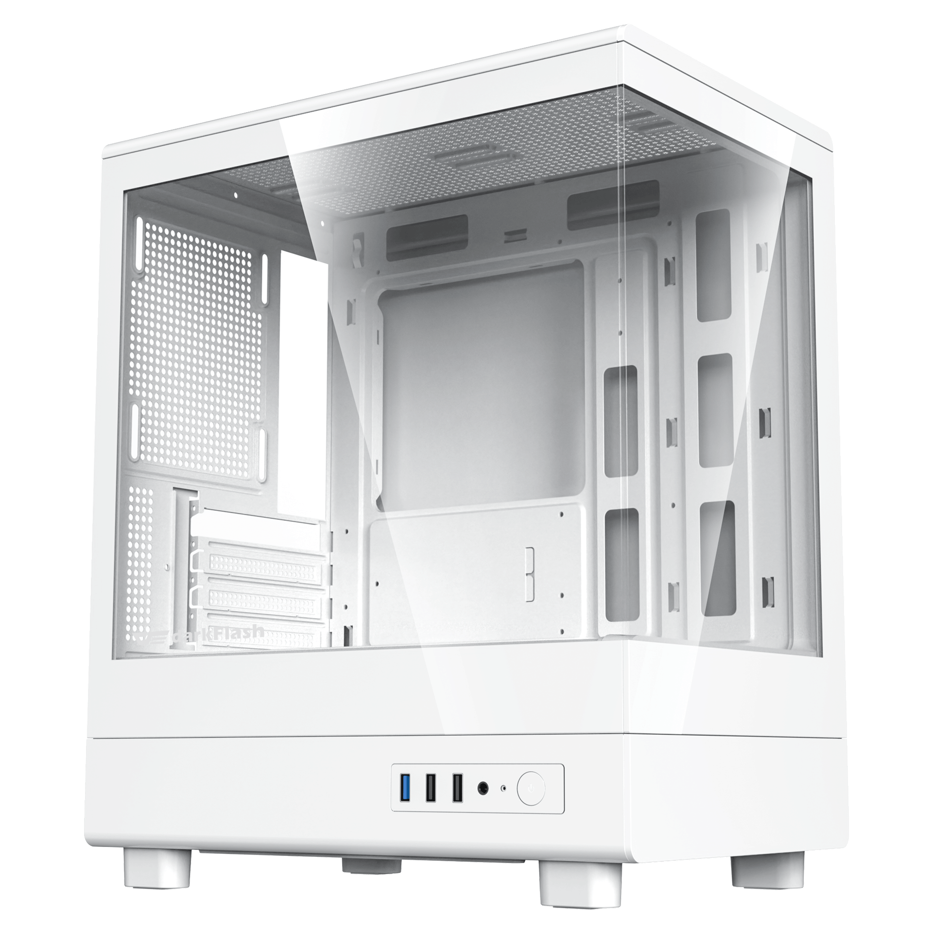 Thùng máy Case DarkFlash DB330M M-ATX | Mặt kính, trắng