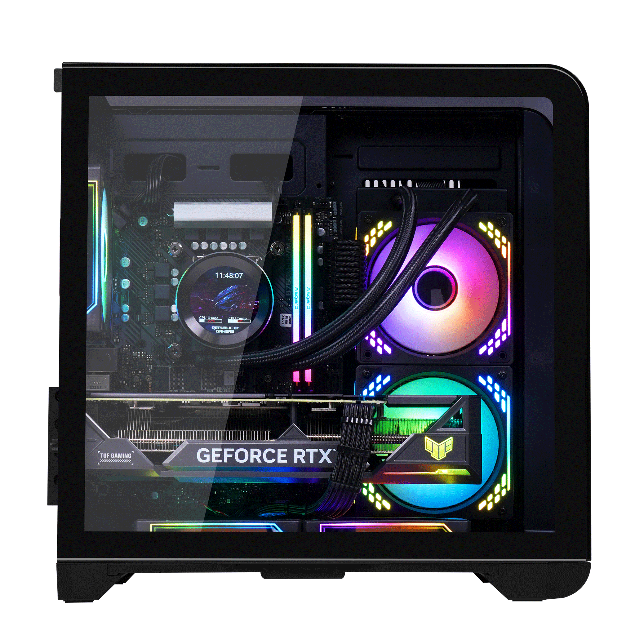 Thùng máy Mik Barbatos M 360 - Black | Không kèm fan 3