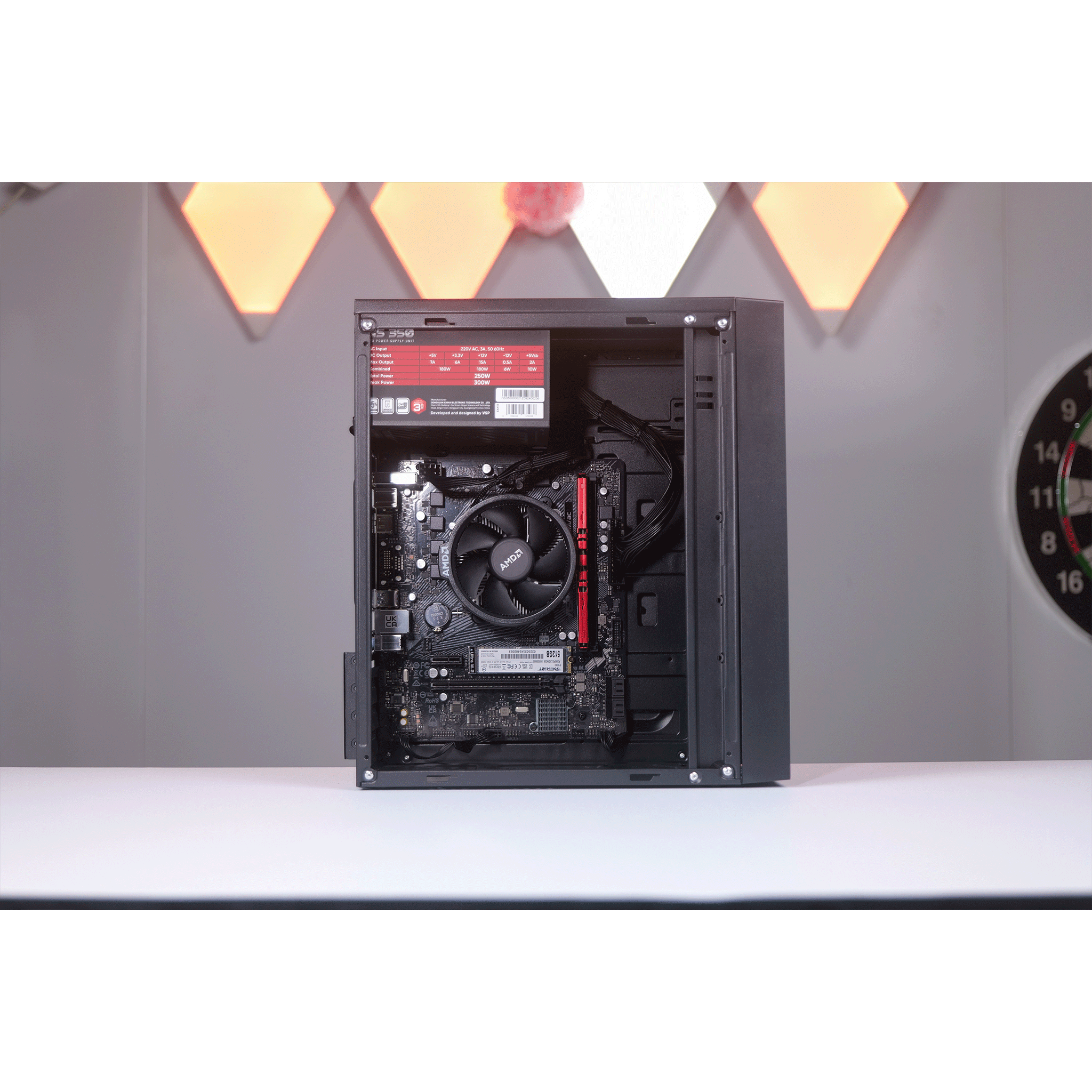 PC YNSTORE Officeline 4 | AMD R3 4300G, Ram 16GB, SSD 512, WIFI + BT (R34316S512W) 6