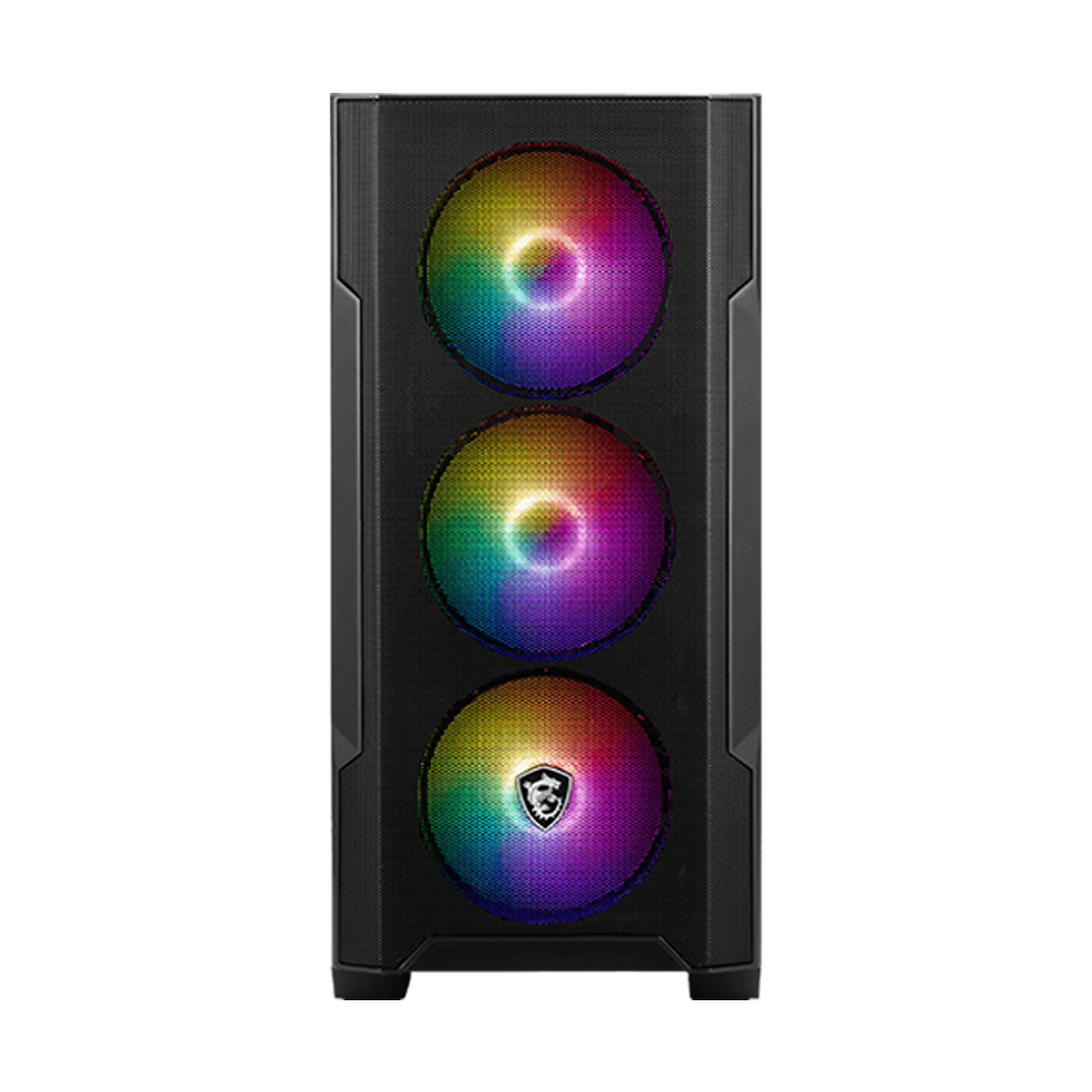 Thùng máy MSI MAG FORGE M100A | Đen, kèm sẵn 4 Fan RGB 5