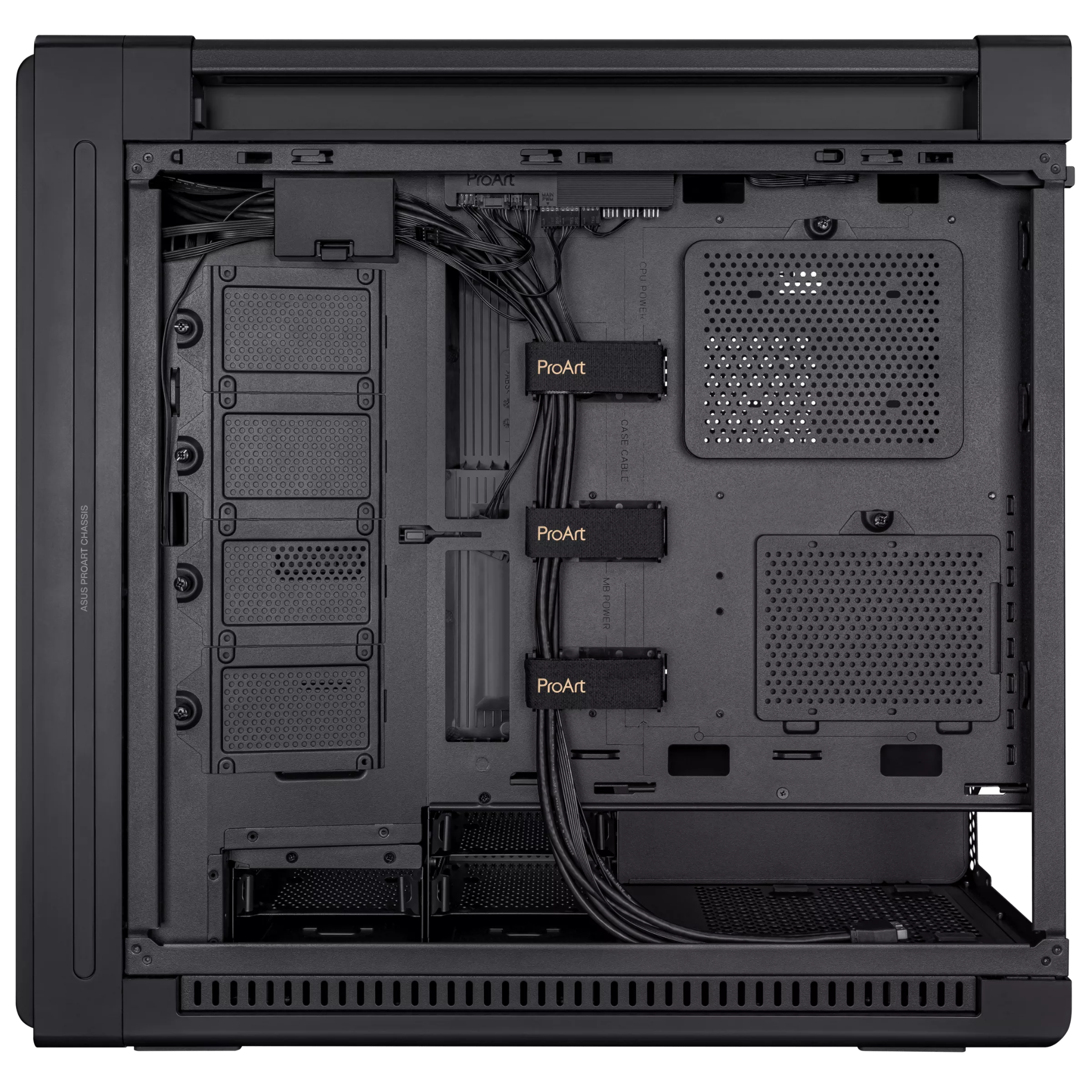 Thùng máy ASUS ProArt PA602 - Black | E-ATX, kèm sẵn 2 fan 20cm, 1 fan 14cm 10