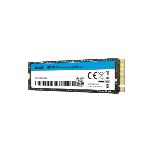 Ổ cứng SSD Lexar Internal NM610 Pro 500GB | M.2 NVMe 2280, PCIe Gen3x4 (LNM610P500G-RNNNG)