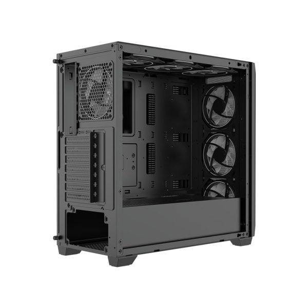 Thùng máy Jetek CSGO2 Z7 - Đen | E-ATX, kèm sẵn 3 fan RGB 3