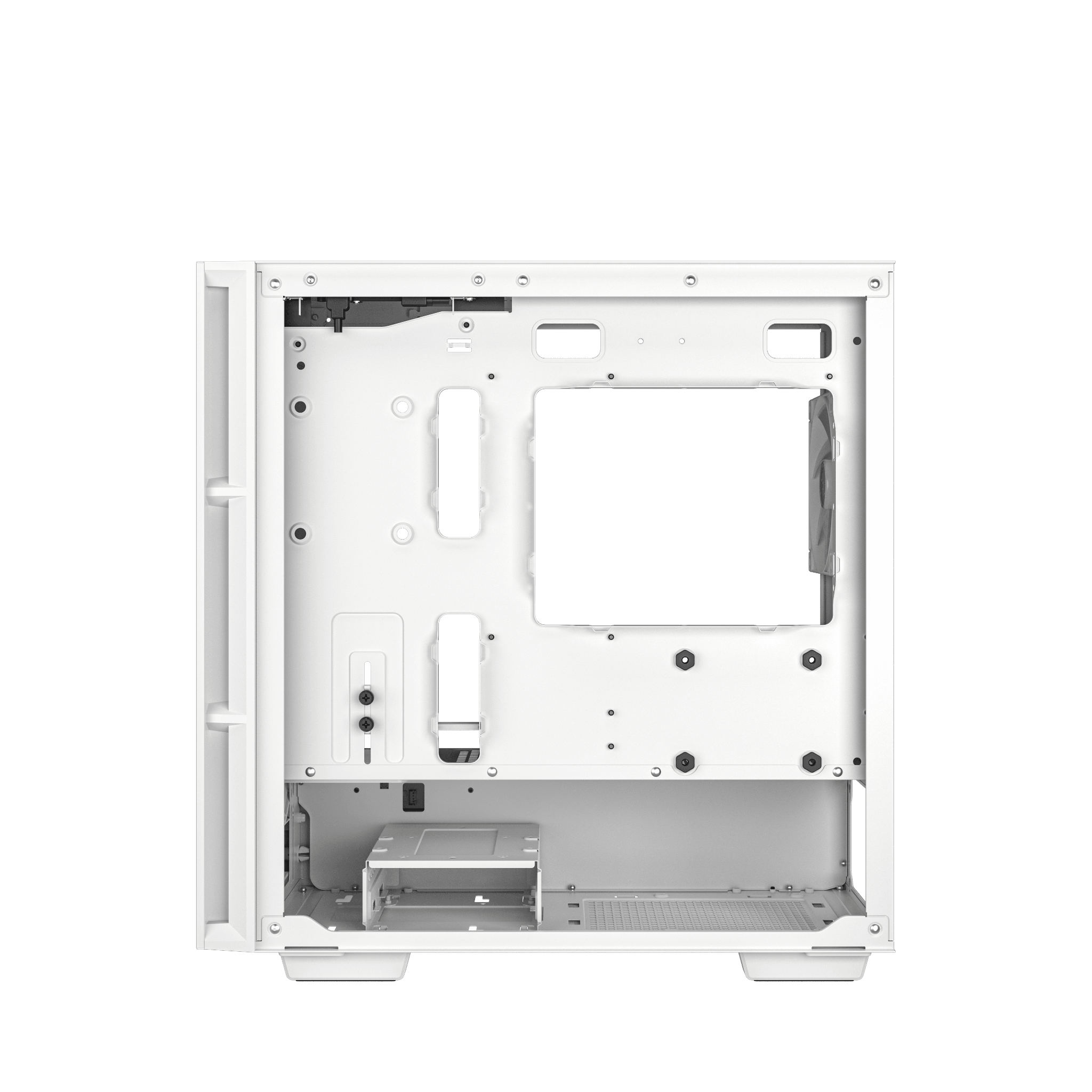 Thùng máy Deepcool CH360 Digital WH - Trắng | Kèm sẵn 3 fan ARGB 2