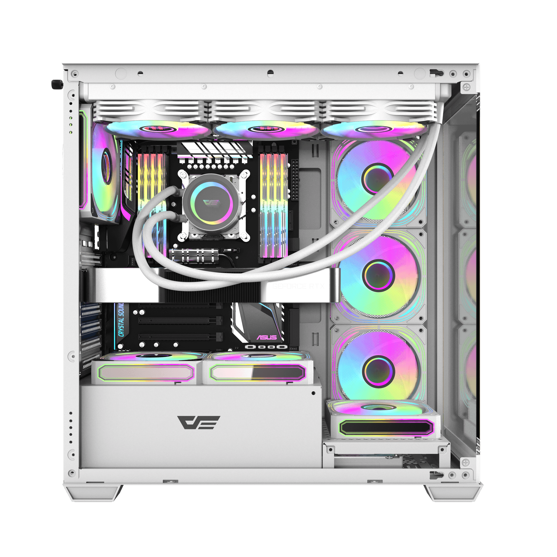 Thùng máy Case Darkflash DS900W ATX Glass - Trắng 5