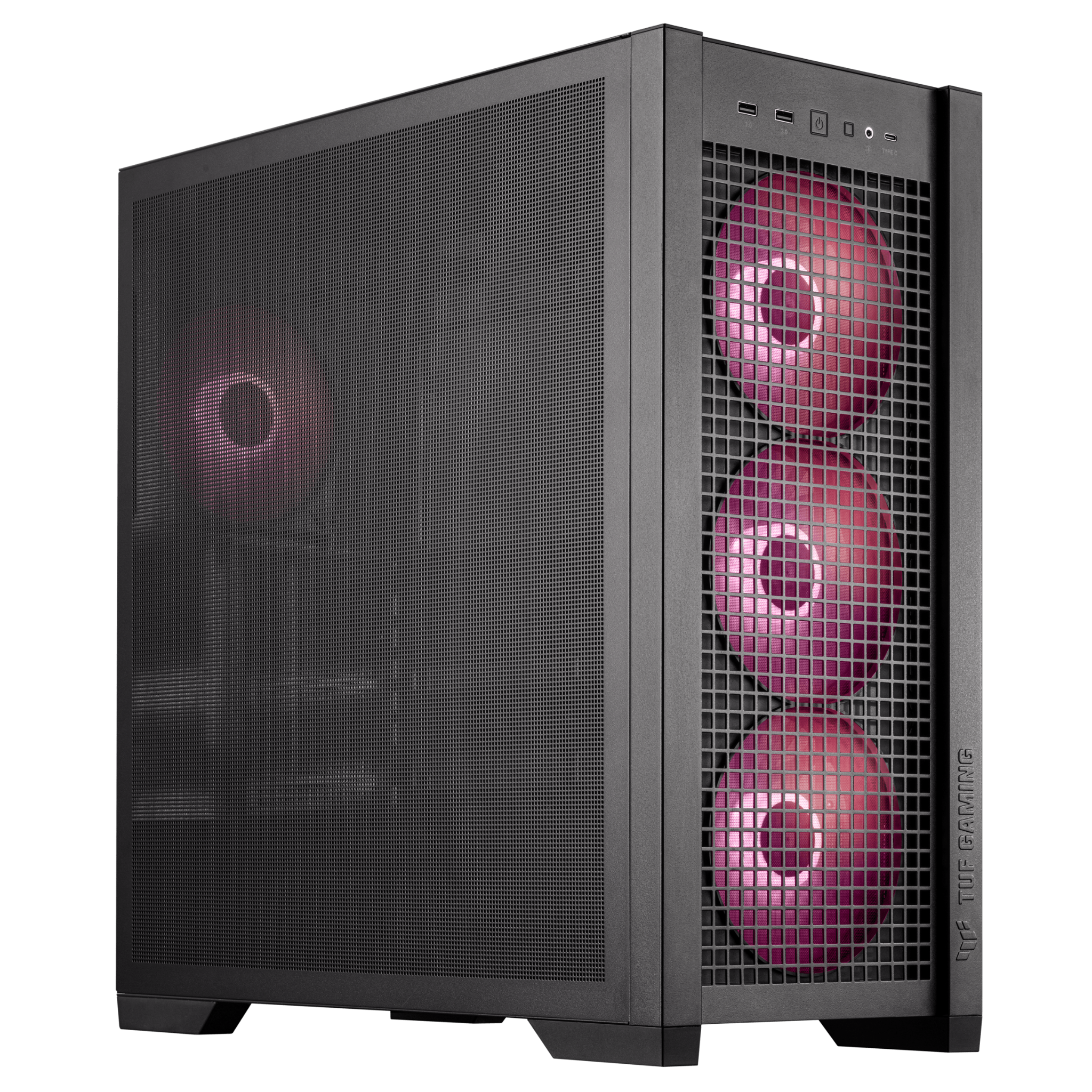 Thùng máy ASUS TUF Gaming GT302 ARGB - Black | E-ATX, kèm sẵn 4 fan 14cm ARGB