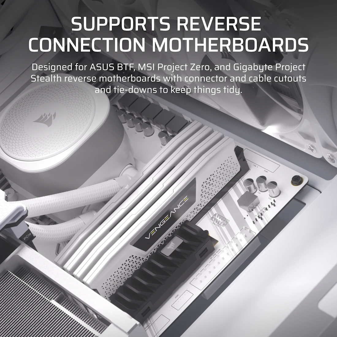 Thùng máy Corsair Frame 4000D Modular Mid Tower - White (CC-9011291-WW) 3