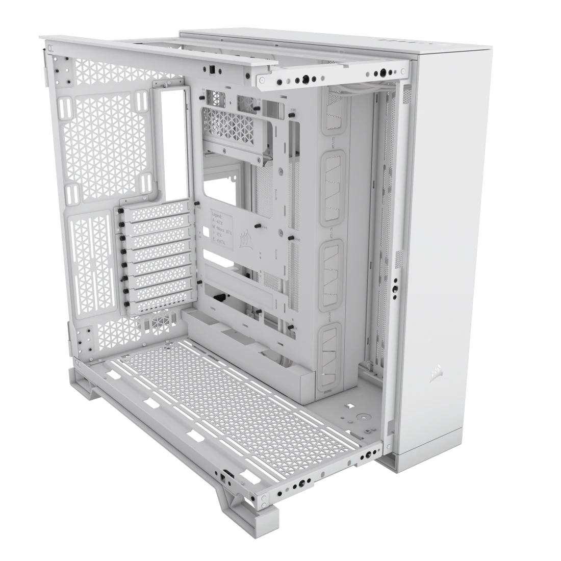 Thùng máy Corsair 6500X Mid Tower Dual Chamber - Trắng (CC-9011258-WW) 5