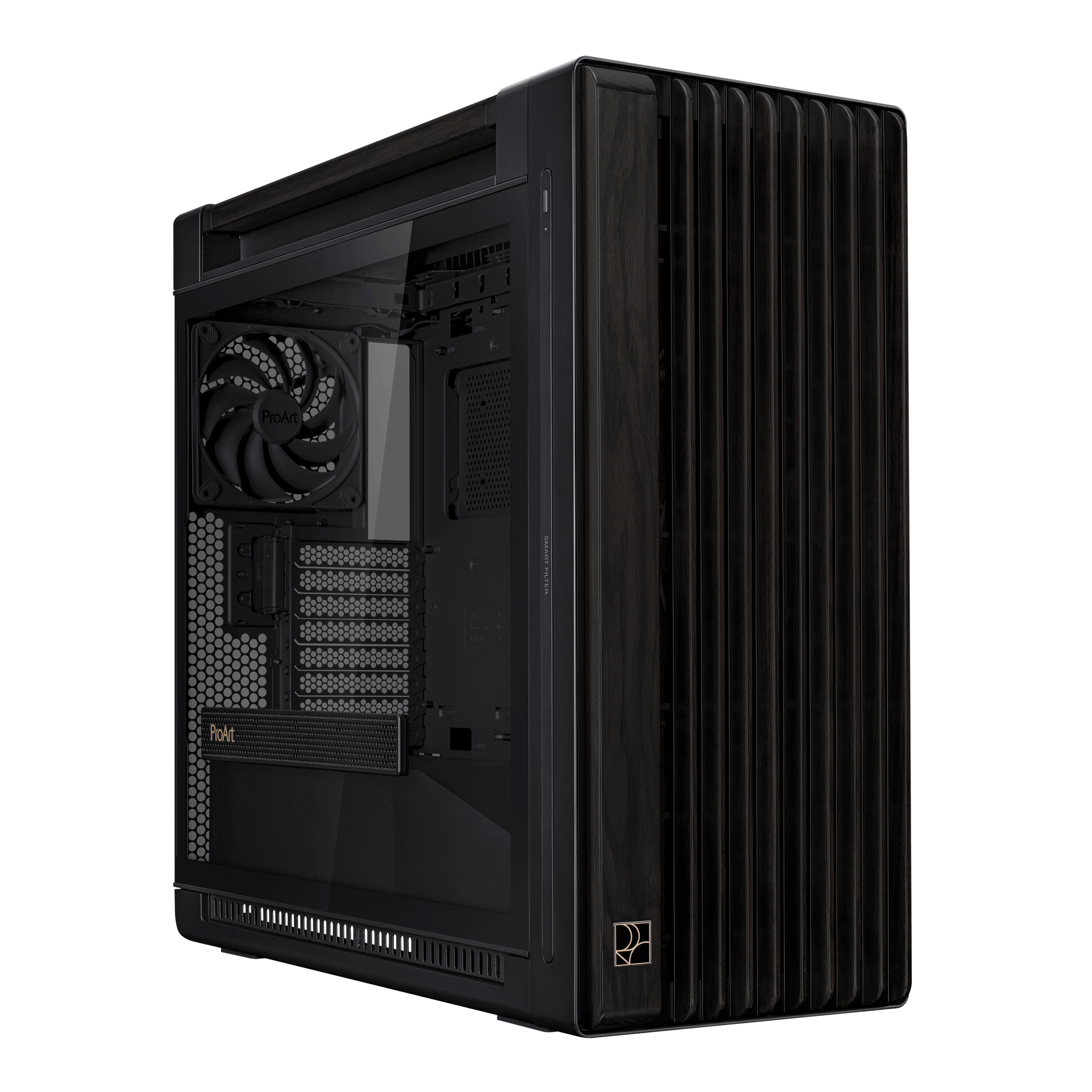 Thùng máy ASUS ProArt PA602 Wood Edition - Tempered Glass Panel | Kèm sẵn 2 fan 20cm, 1 fan 14cm 5