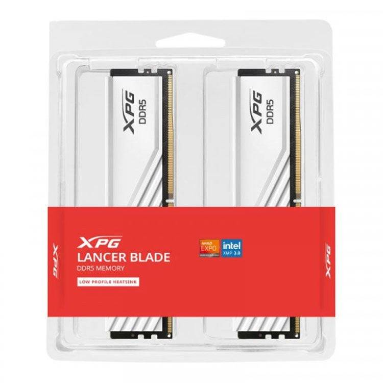 Ram Adata Lancer Blade White 32GB | 2 x 16GB, DDR5, 5600MHz (AX5U5600C4616G-DTLABWH) 3