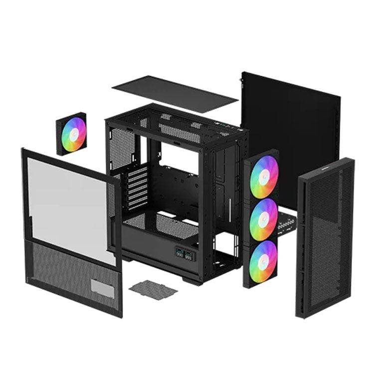 Thùng máy Deepcool CH560 Digital | Kèm sẵn 4 Fan ARGB, Black / White 9