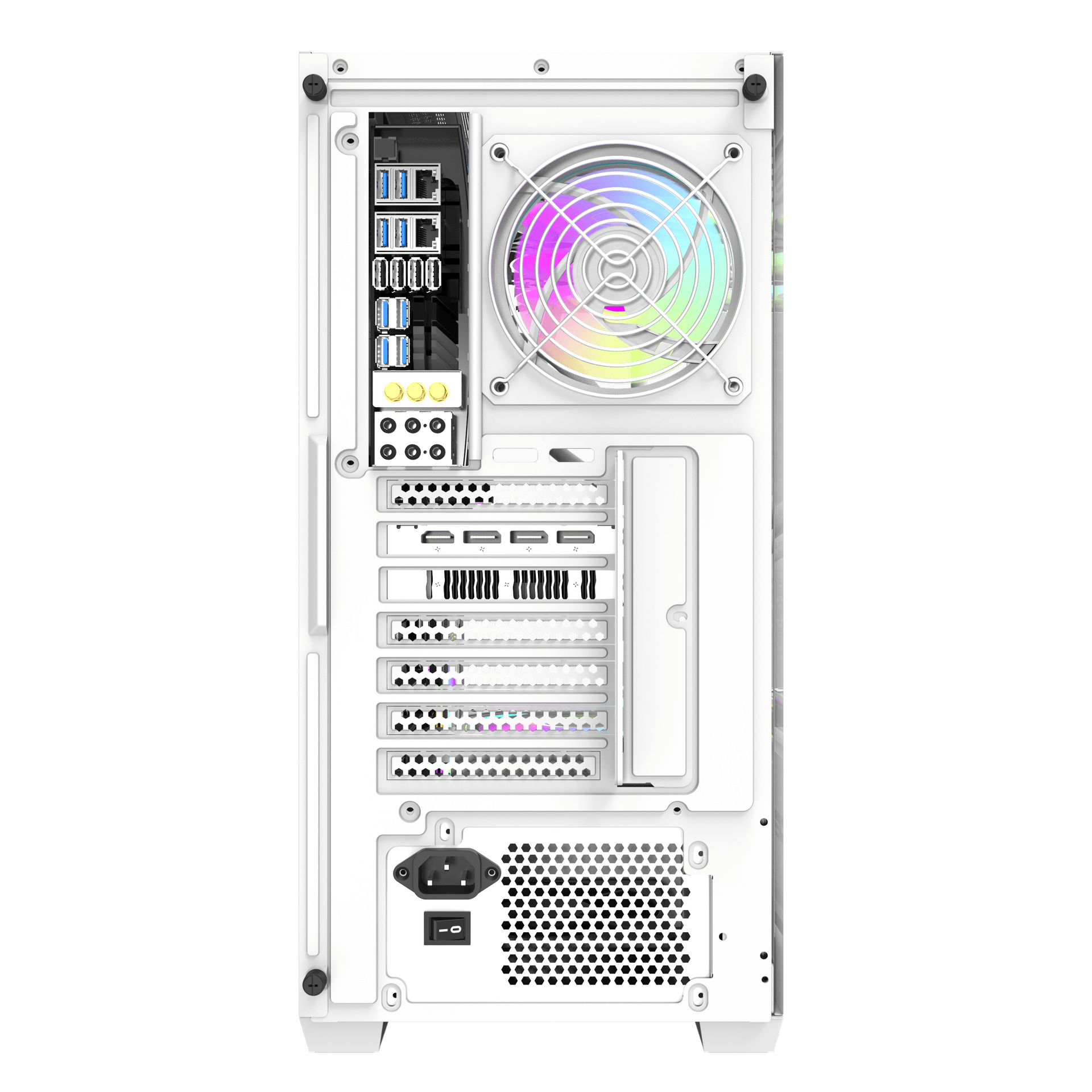Thùng máy Case Darkflash DS900W ATX Glass - Trắng 6