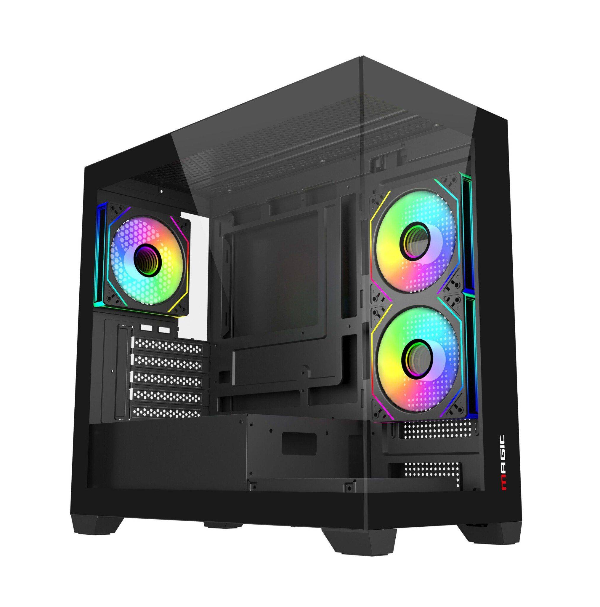 Thùng máy Case Magic C218-M M-ATX - Đen 6