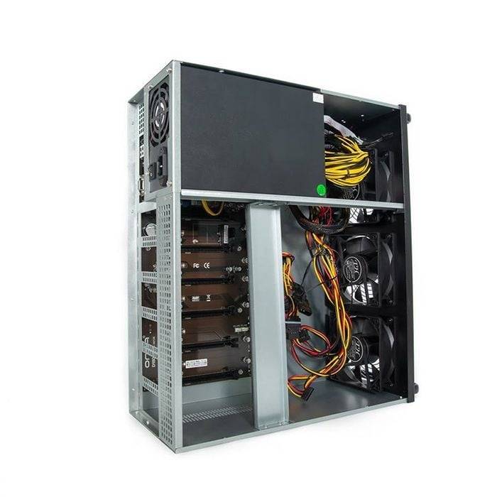 Thùng máy Bitcoin 4U 4W5 (3 Fan – Lắp 6 VGA) 4