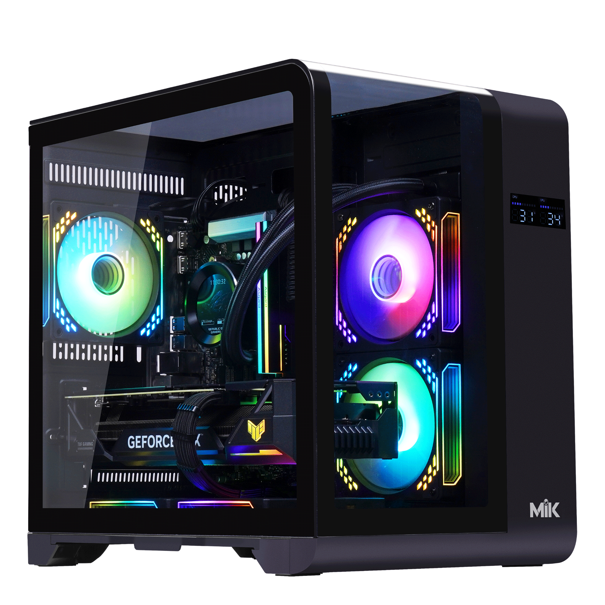 Thùng máy Mik Barbatos M 360 - Black | Không kèm fan 5