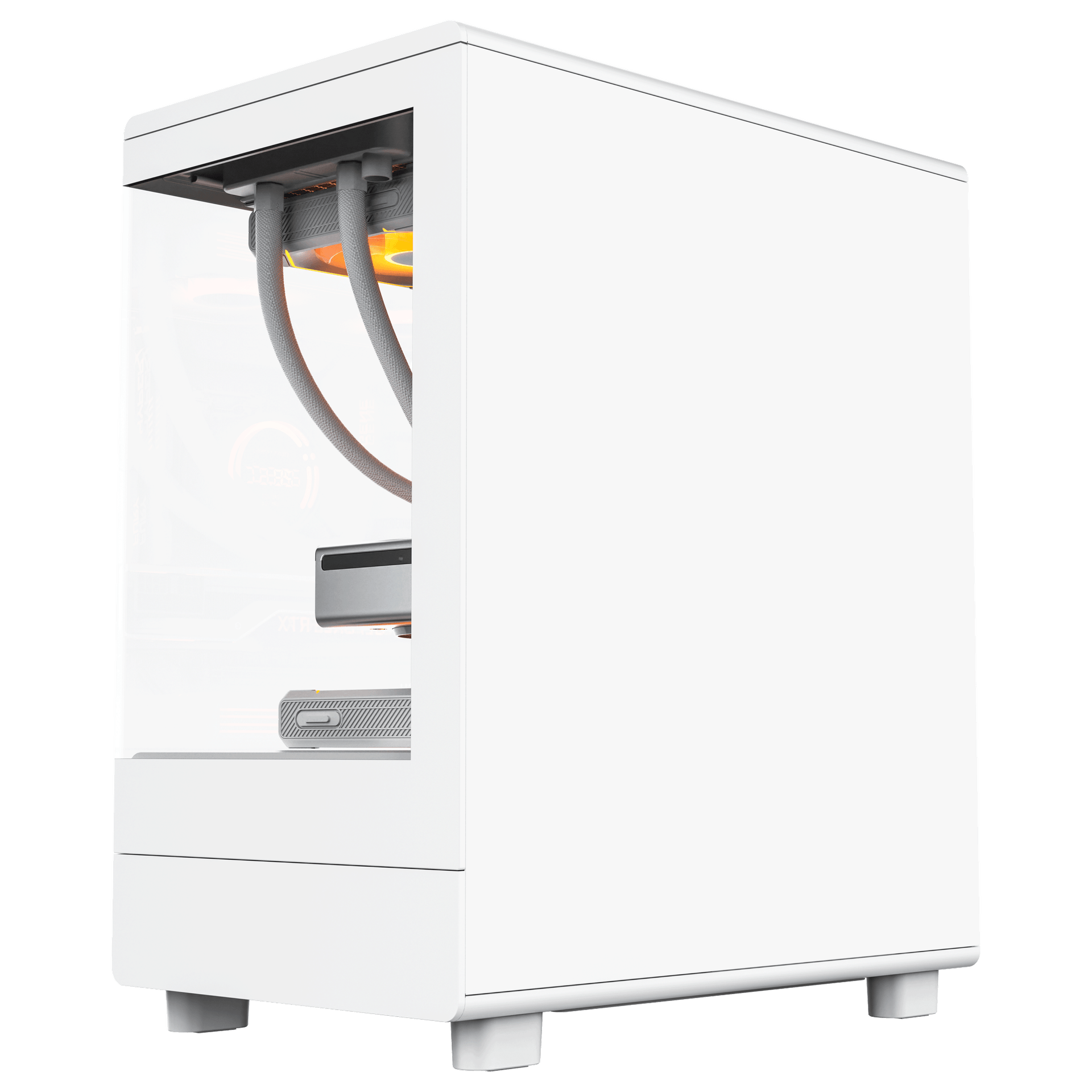 Thùng máy Case DarkFlash DB330M M-ATX | Mặt kính, trắng 2