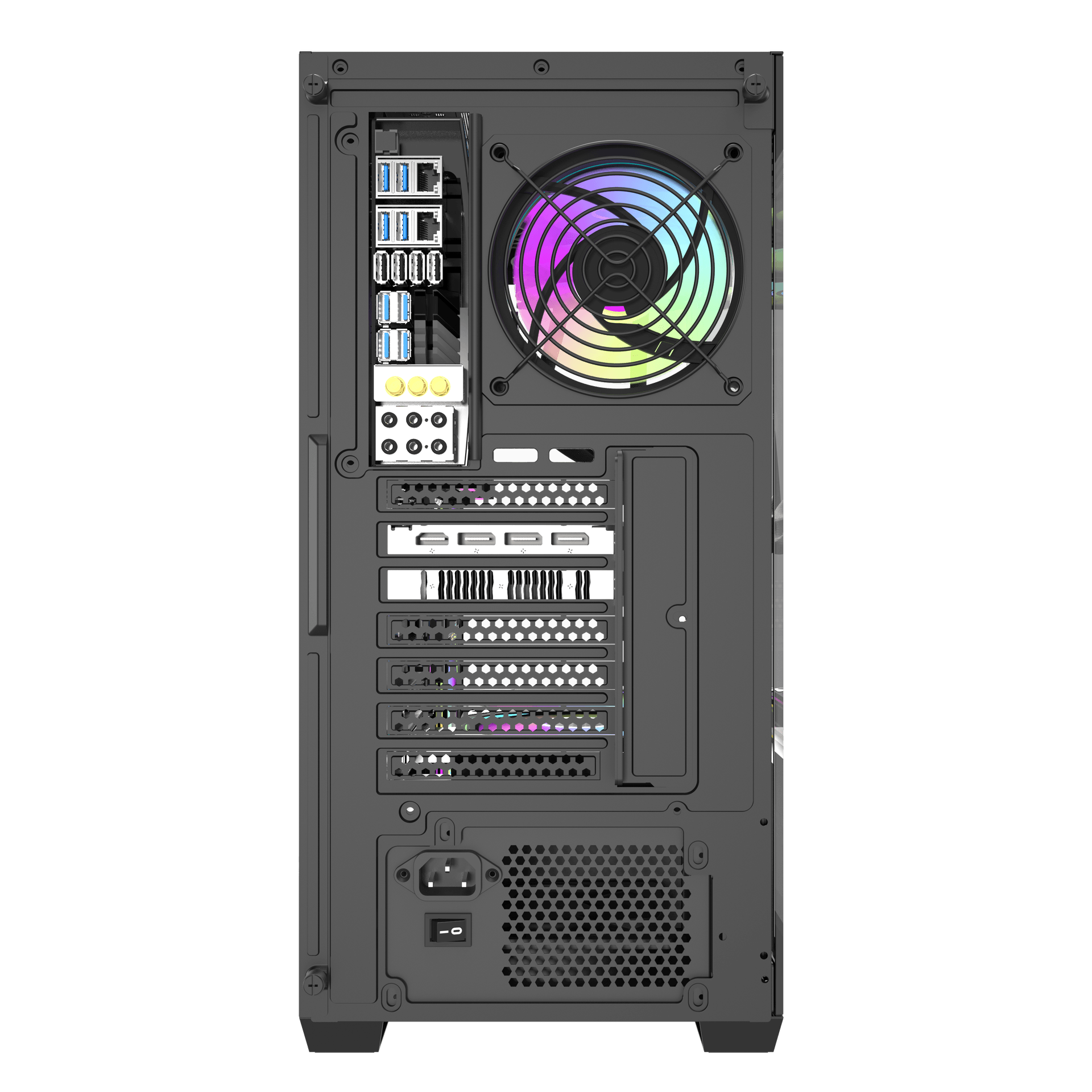 Thùng máy Case Darkflash DS900W ATX Glass - Đen 3