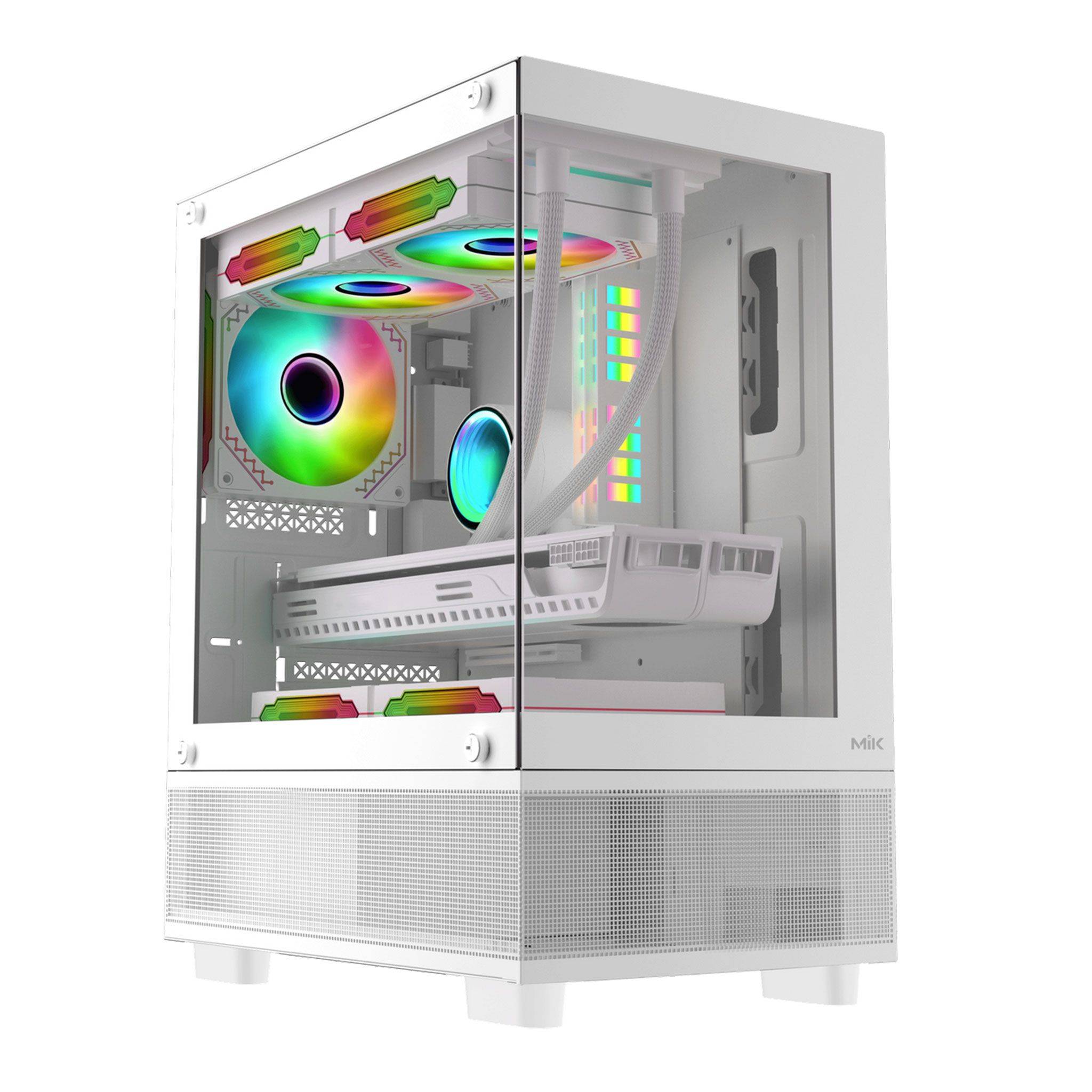 Thùng máy MIK Aether Gaming - Trắng | Không kèm fan 3